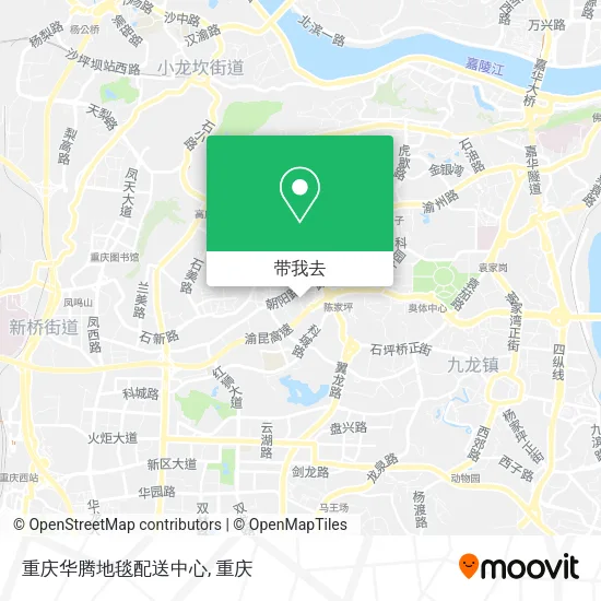 重庆华腾地毯配送中心地图
