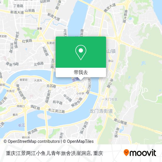 重庆江景两江小鱼儿青年旅舍洪崖洞店地图