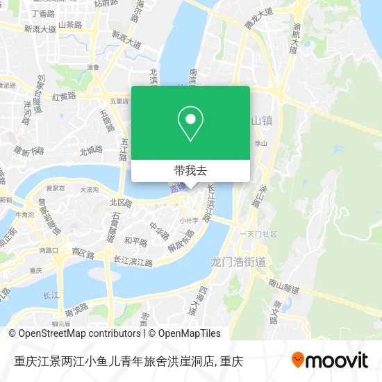 重庆江景两江小鱼儿青年旅舍洪崖洞店地图