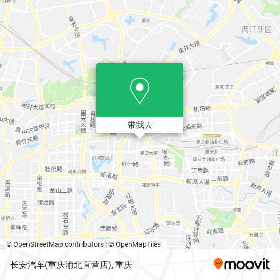 长安汽车(重庆渝北直营店)地图