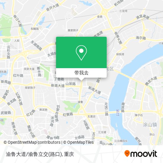 渝鲁大道/渝鲁立交(路口)地图