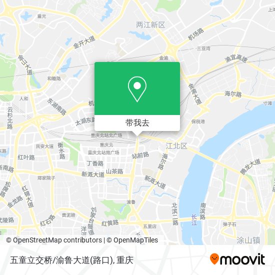 五童立交桥/渝鲁大道(路口)地图