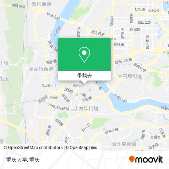 重庆大学地图