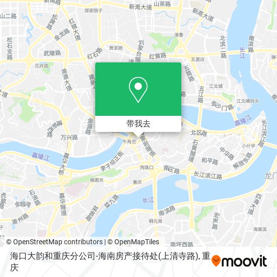 海口大韵和重庆分公司-海南房产接待处(上清寺路)地图