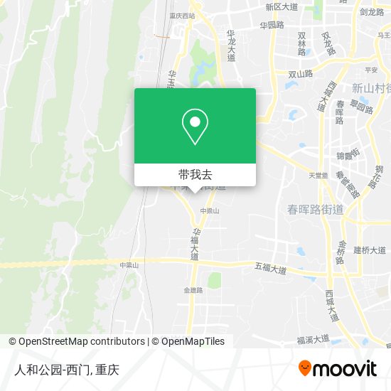 人和公园-西门地图