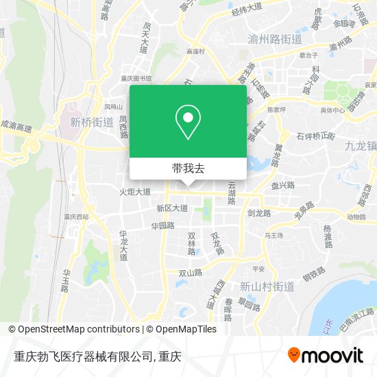 重庆勃飞医疗器械有限公司地图