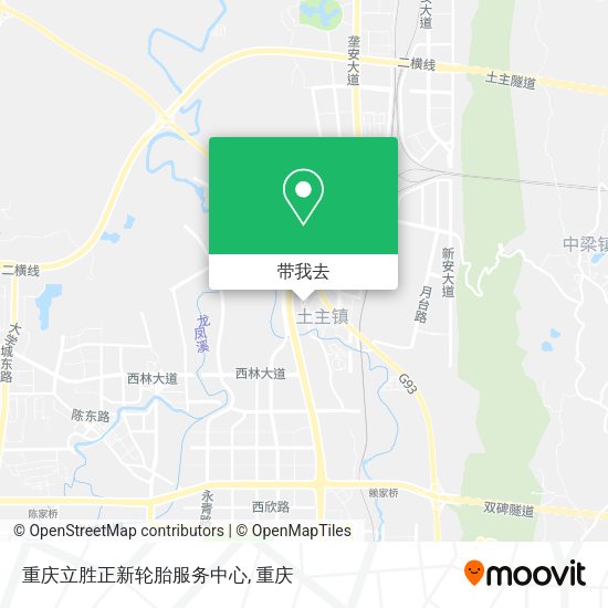 重庆立胜正新轮胎服务中心地图