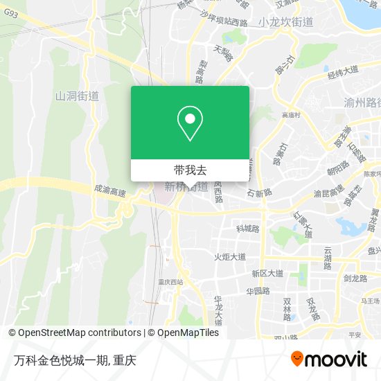 万科金色悦城一期地图