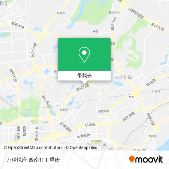 万科悦府-西南1门地图