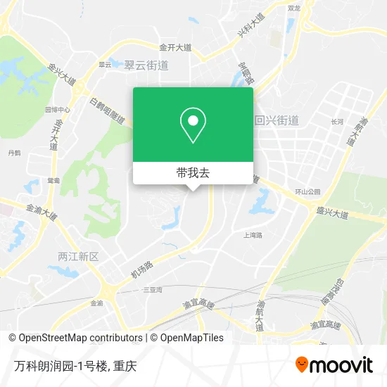 万科朗润园-1号楼地图