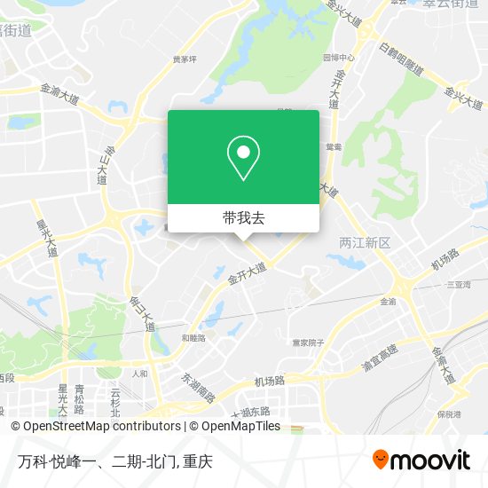 万科·悦峰一、二期-北门地图