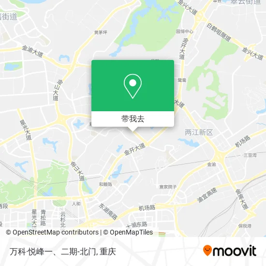 万科·悦峰一、二期-北门地图