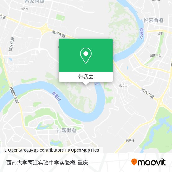 西南大学两江实验中学实验楼地图