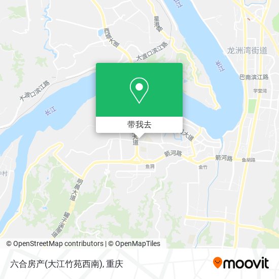 六合房产(大江竹苑西南)地图
