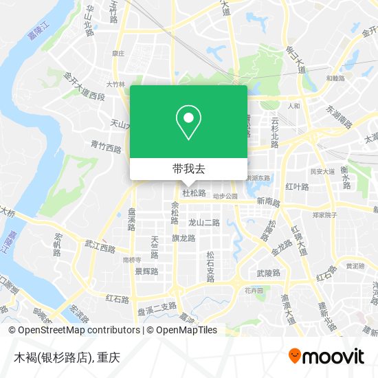 木褐(银杉路店)地图