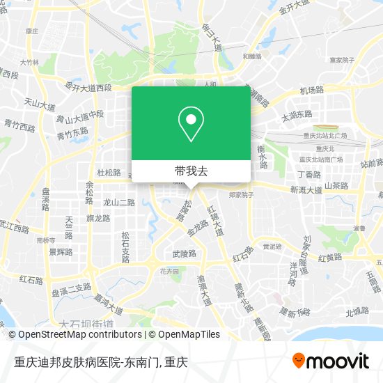重庆迪邦皮肤病医院-东南门地图
