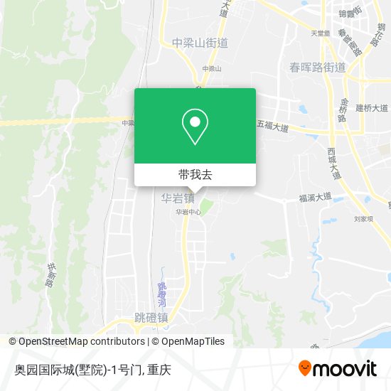 奥园国际城(墅院)-1号门地图