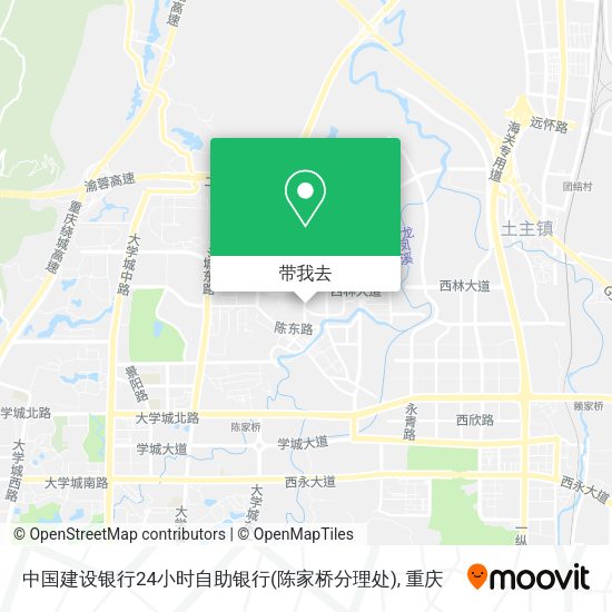 中国建设银行24小时自助银行(陈家桥分理处)地图