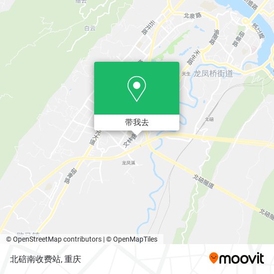 北碚南收费站地图