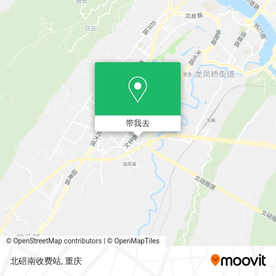 北碚南收费站地图
