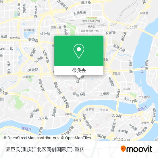 屈臣氏(重庆江北区同创国际店)地图