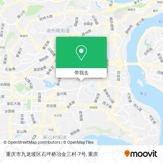 重庆市九龙坡区石坪桥冶金三村-7号地图