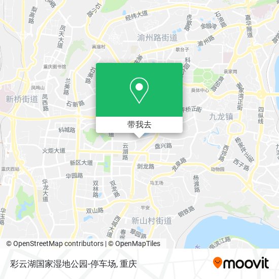 彩云湖国家湿地公园-停车场地图