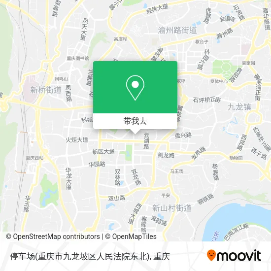 停车场(重庆市九龙坡区人民法院东北)地图
