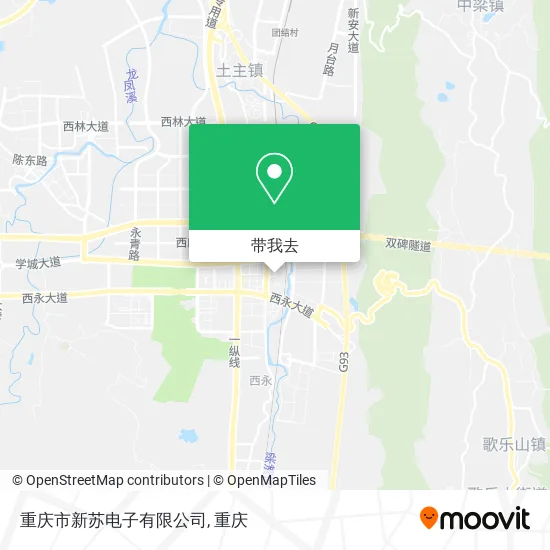 重庆市新苏电子有限公司地图