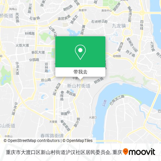 重庆市大渡口区新山村街道沪汉社区居民委员会地图