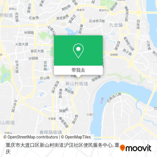 重庆市大渡口区新山村街道沪汉社区便民服务中心地图