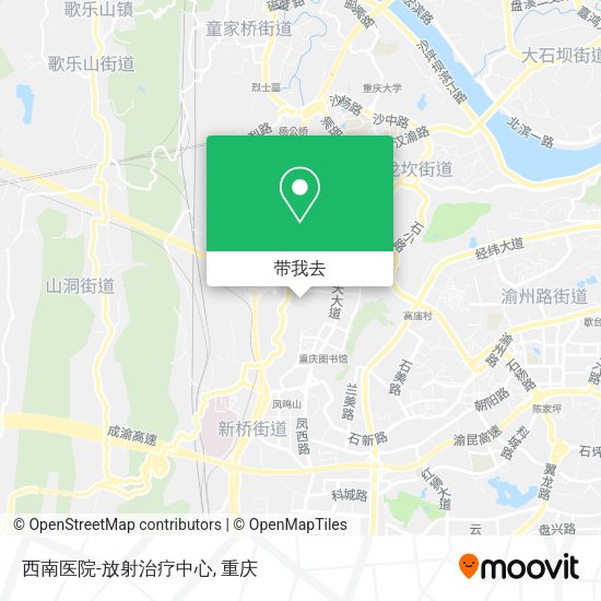 西南医院-放射治疗中心地图