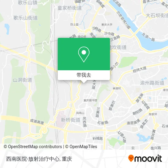 西南医院-放射治疗中心地图