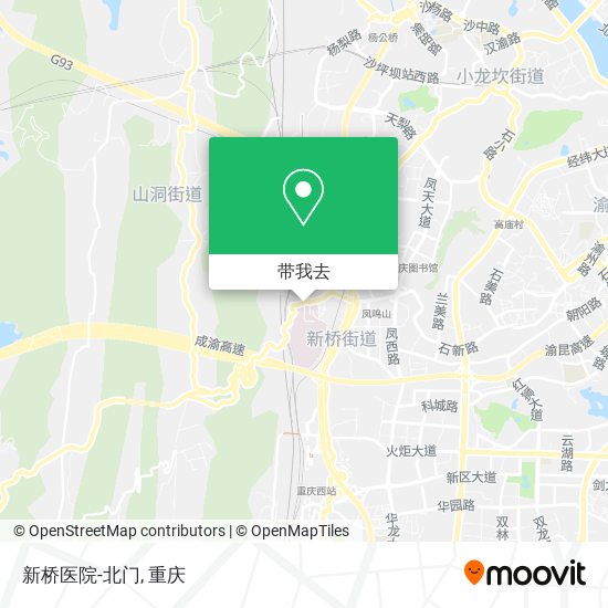 新桥医院-北门地图