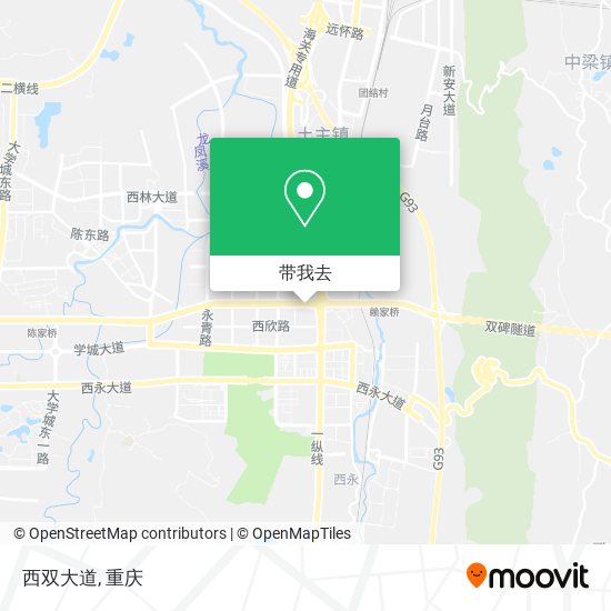 西双大道地图