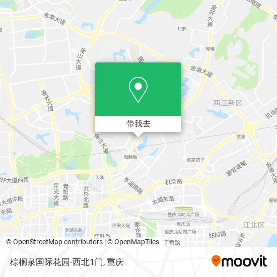 棕榈泉国际花园-西北1门地图