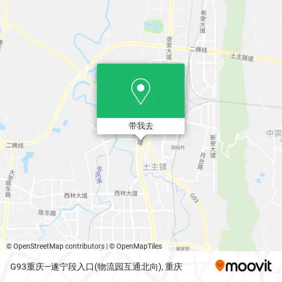 G93重庆—遂宁段入口(物流园互通北向)地图