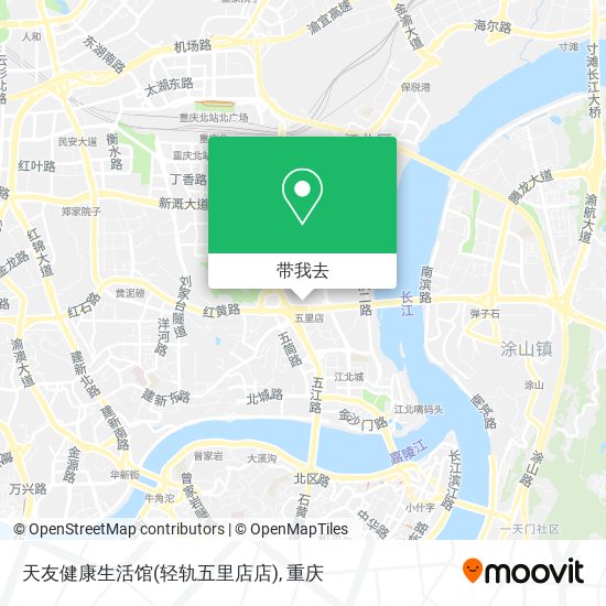 天友健康生活馆(轻轨五里店店)地图
