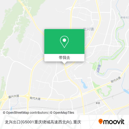 龙兴出口(G5001重庆绕城高速西北向)地图