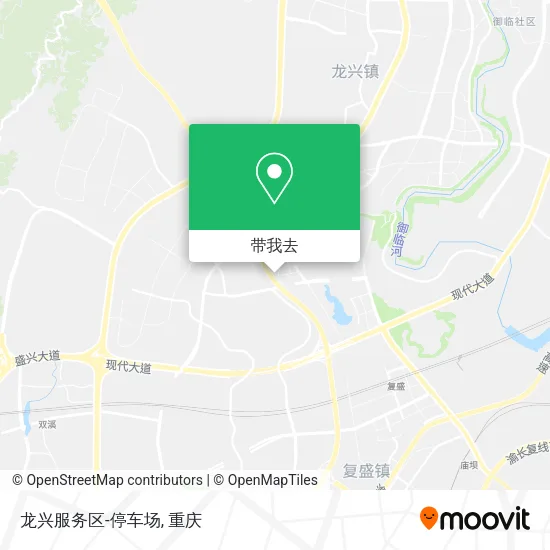 龙兴服务区-停车场地图
