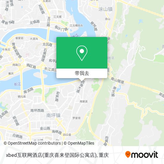 xbed互联网酒店(重庆喜来登国际公寓店)地图