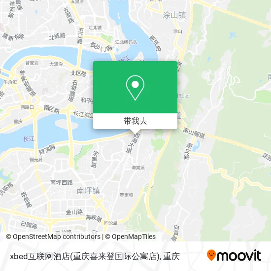 xbed互联网酒店(重庆喜来登国际公寓店)地图