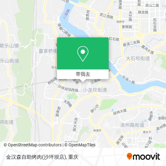 金汉森自助烤肉(沙坪坝店)地图