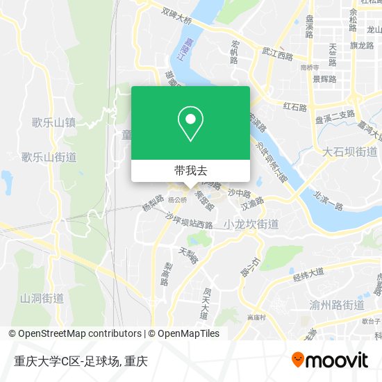 重庆大学C区-足球场地图