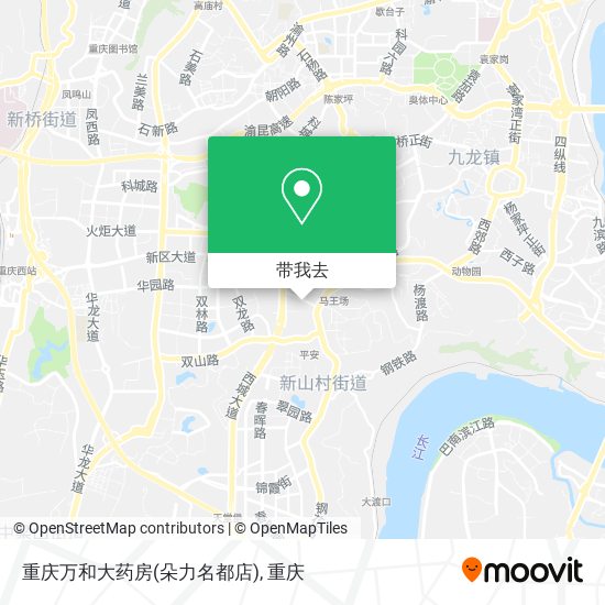 重庆万和大药房(朵力名都店)地图