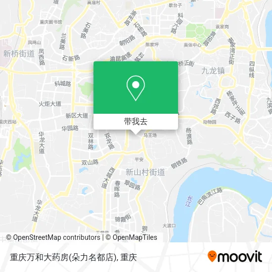重庆万和大药房(朵力名都店)地图