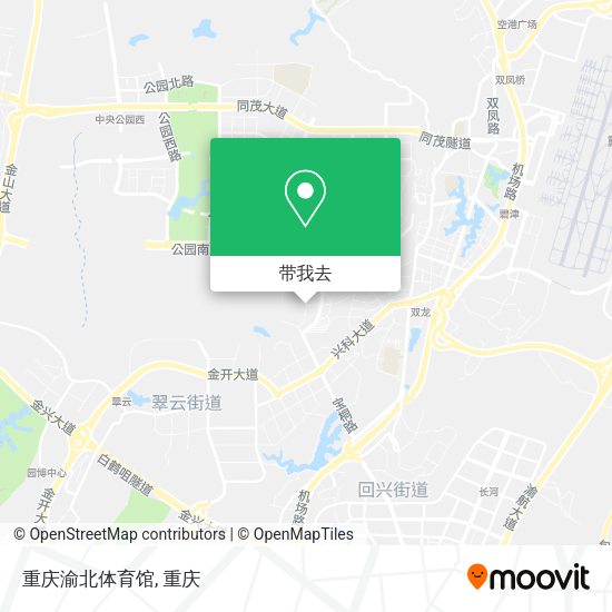 重庆渝北体育馆地图