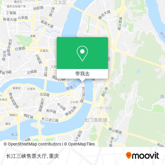 长江三峡售票大厅地图