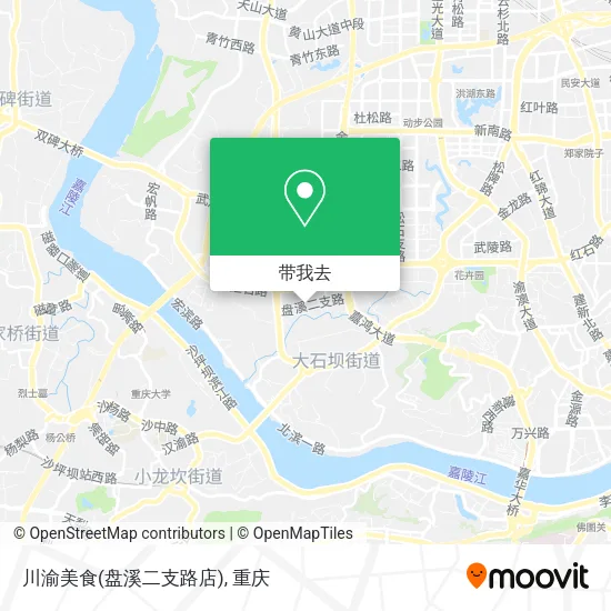 川渝美食(盘溪二支路店)地图