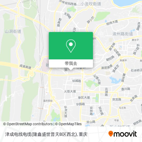 津成电线电缆(隆鑫盛世普天B区西北)地图